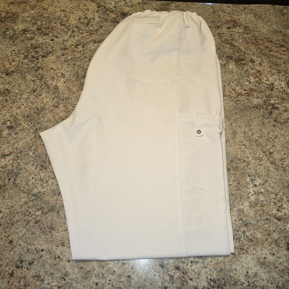 Used Dickies 3X White Scrub‎ Set Medical Scrub Top And Bottom - Picture 7 of 11